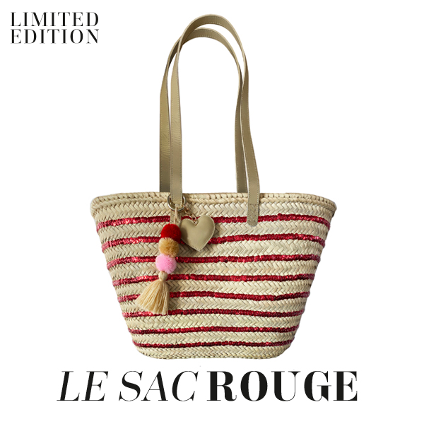 Detail van een luxe shopper Bohemida x Le Shirt BB