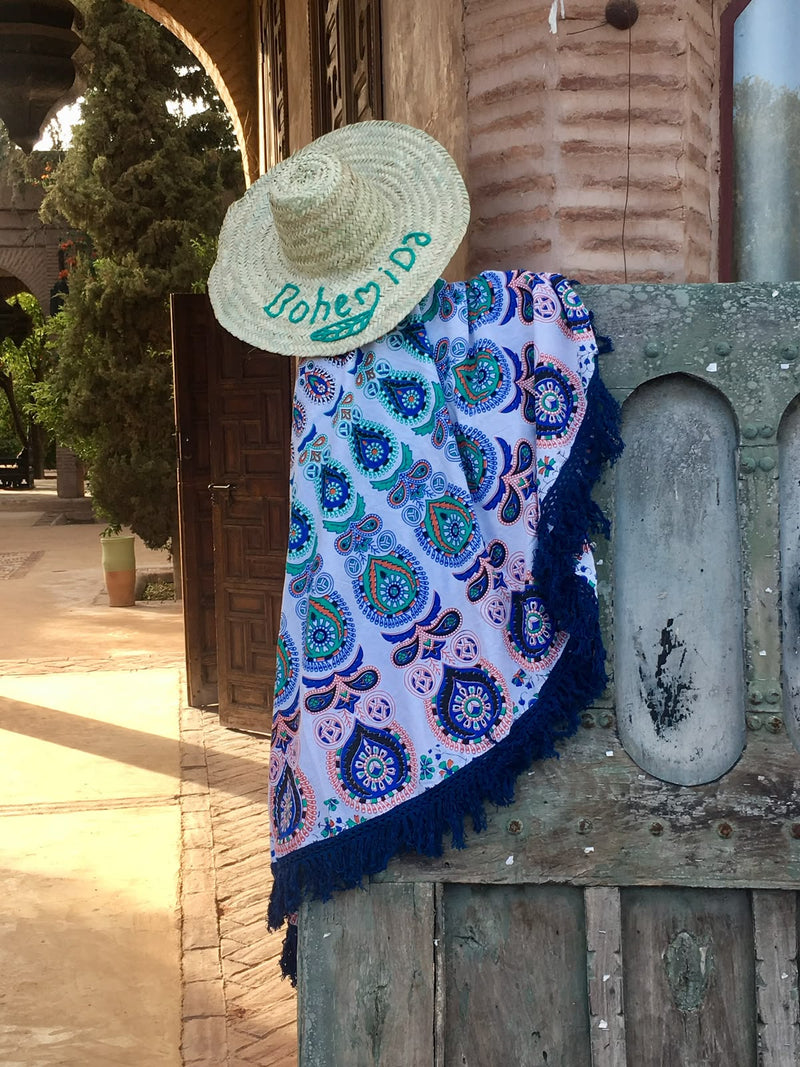 Hamamdoek en strandhoed van Bohemida