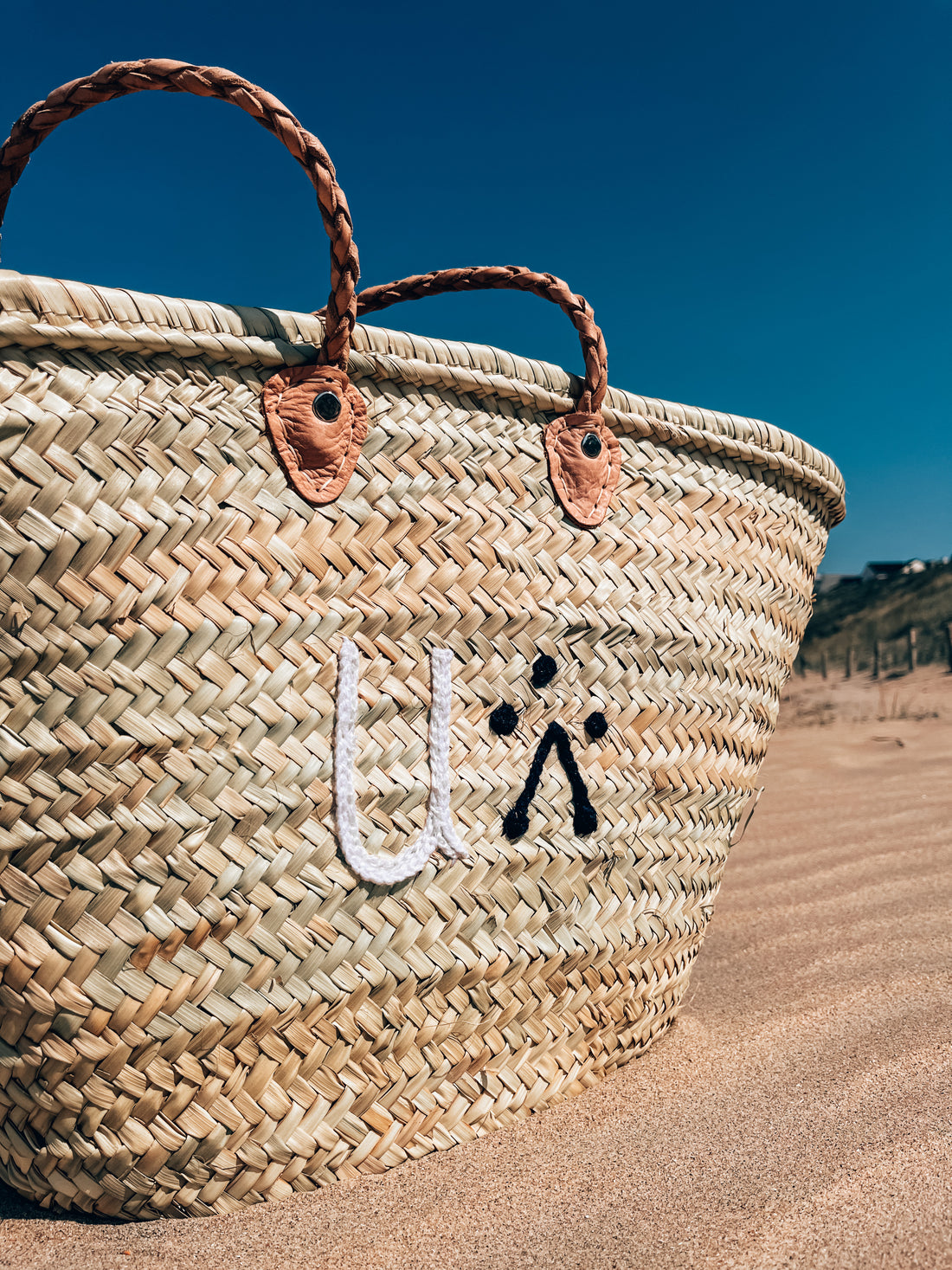 Gepersonaliseerde rieten shopper met eigen logo, private label van Bohemida