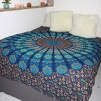 XXL beach towel Blue Paradise 235x220 cm, as a bedspread