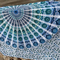 XXL strandlaken Ocean 235x220 cm, close-up van de mandala