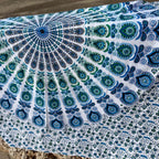 XXL strandlaken Ocean 235x220 cm, close-up van de mandala