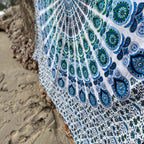 XXL strandlaken Ocean 235x220 cm, close-up van de print