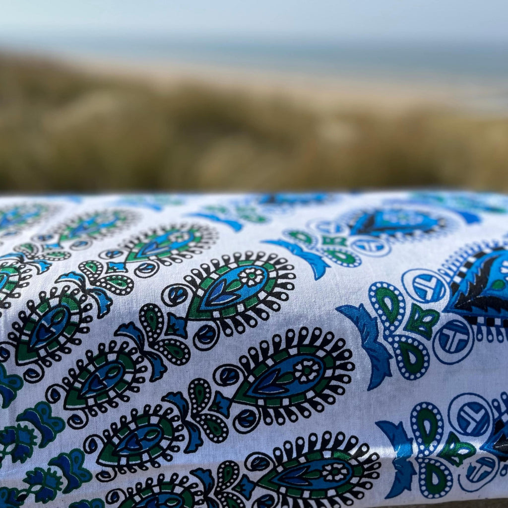 XXL strandlaken Ocean 235x220 cm, detail van de stof