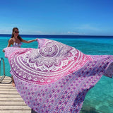 XXL strandlaken Pink Ombre 235x220 cm
