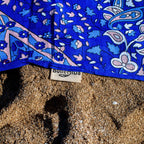 XXL beach towel Star Blue 235x220 cm, detail of the fabric